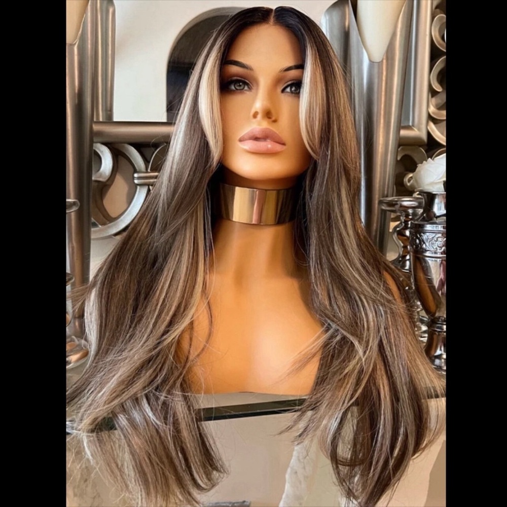 Human Hair Blended Lace Front Wig